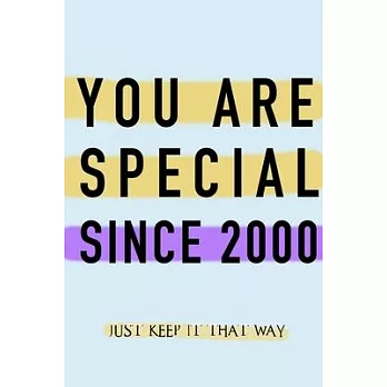 博客來-NOTEBOOK YOU ARE SPECIAL SINCE 2000 MATTE FINISH *HIGH QUALITY* 6x9 ...