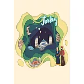 Turqey: Medium Size Notebook with Lined Interior and Daily Entry Ideal for Organization, Taking Notes, Traveling Journal