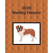 2020 Weekly Planner: Saint Bernard; January 1, 2020 - December 31, 2020; 8