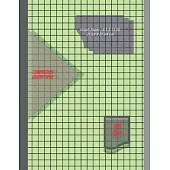 Graph Paper Notebook 8.5 x 11 IN, 21.59 x 27.94 cm [100page]: 1 cm squares 2pt [metric] perfect binding, non-perforated, Double-sided Composition Grap