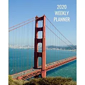 2020 Weekly Planner: Golden Gate Bridge; January 1, 2020 - December 31, 2020; 8