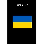 Ukraine: Country Flag A5 Notebook to write in with 120 pages