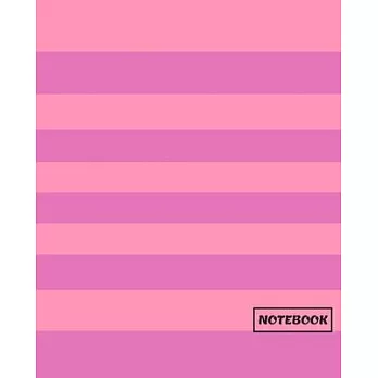 博客來-Wide Ruled Composition Notebook: Horizontal Stripe "PINK PASSION V1 ...