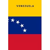 Venezuela: Country Flag A5 Notebook to write in with 120 pages