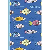 Notes: Fish themed journal for creative writing, lists, general notes