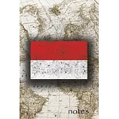 Notes: Beautiful Flag Of Indonesia Lined Journal Or Notebook, Great Gift For People Who Love To Travel, Perfect For Work Or S