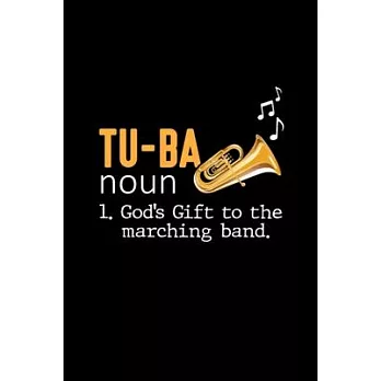 Tuba Player Marching Wind Instrument Musician: Blank Lined Notebook Journal for Work, School, Office - 6x9 110 page