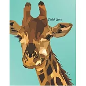 Sketch Book: Giraffe Themed Personalized Artist Sketchbook For Drawing and Creative Doodling