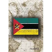 Notes: Beautiful Flag Of Mozambique Lined Journal Or Notebook, Great Gift For People Who Love To Travel, Perfect For Work Or