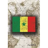 Notes: Beautiful Flag Of Senegal Lined Journal Or Notebook, Great Gift For People Who Love To Travel, Perfect For Work Or Sch