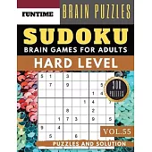 Hard Sudoku: Huge 300 hard SUDOKU puzzle books - sudoku hard to extreme difficulty Maths Book to Challenge Your Brain for Adult and