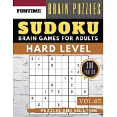 Hard Sudoku: Huge 300 hard SUDOKU puzzle books - sudoku hard to extreme difficulty Maths Book to Challenge Your Brain for Adult and