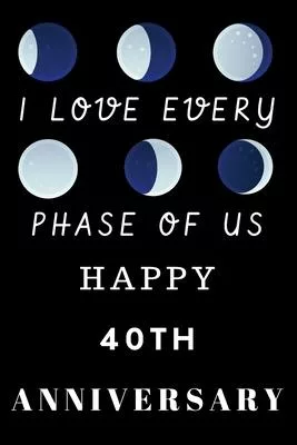 Happy 40th Anniversary: Funny 40th Magic happened on this day happy anniversary Birthday Gift Journal / Notebook / Diary Quote (6 x 9 - 110 Bl