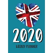 2020 Weekly Planner: UNION JACK DIARY 2020 Brexit inspired calendar and monthly planner