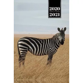Zabra Safari Africa Savannah Week Planner Weekly Organizer Calendar 2020 / 2021 - In Savanna: Cute Wildlife Animal Pet Bullet Journal Notebook Diary i