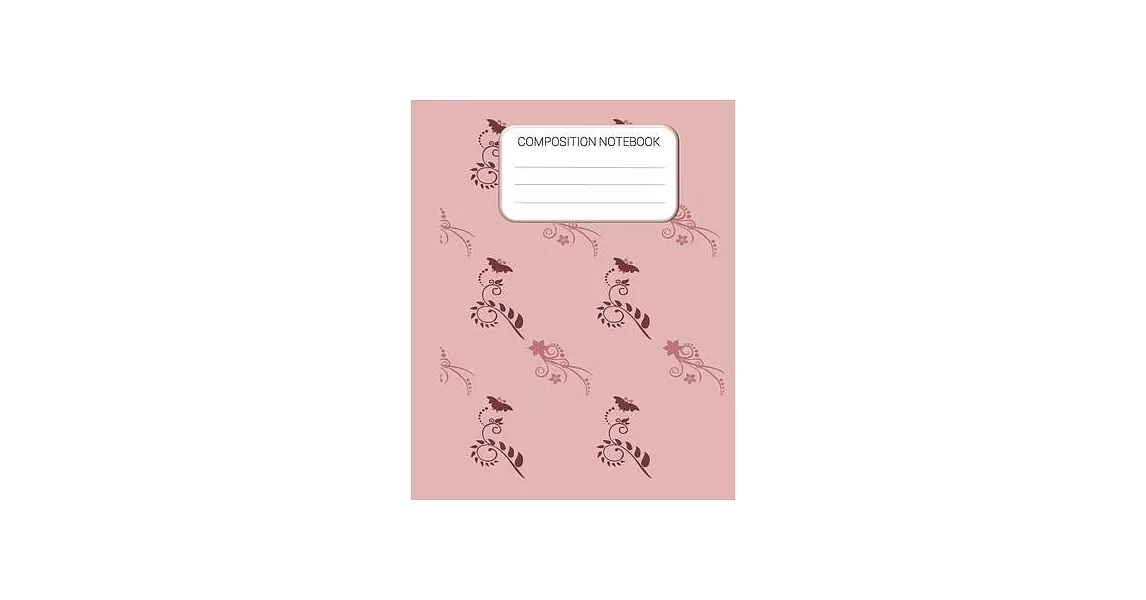 博客來-Composition Notebook: Pink Wide Ruled Notebook, School Notebook ...