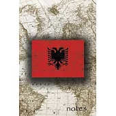 Notes: Beautiful Flag Of Albania Lined Journal Or Notebook, Great Gift For People Who Love To Travel, Perfect For Work Or Sch