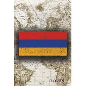 Notes: Beautiful Flag Of Armenia Lined Journal Or Notebook, Great Gift For People Who Love To Travel, Perfect For Work Or Sch