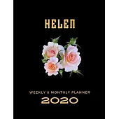 2020 Weekly & Monthly Planner: Helen...This Beautiful Planner is for You-Reach Your Goals / Journal for Women & Teen Girls / Dreams Tracker & Goals S