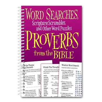 Word Searches, Scripture Scrambles and Other Word Puzzles from Proverbs from the Bible