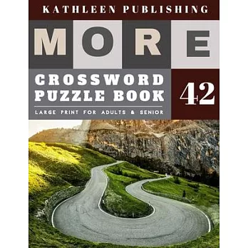 Crossword Puzzles Large Print: crosswords for teens - More Large Print - Hours of brain-boosting entertainment for adults and kids - Nature Road Desi