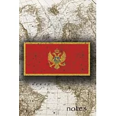 Notes: Beautiful Flag Of Montenegro Lined Journal Or Notebook, Great Gift For People Who Love To Travel, Perfect For Work Or