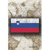 Notes: Beautiful Flag Of Slovenia Lined Journal Or Notebook, Great Gift For People Who Love To Travel, Perfect For Work Or Sc