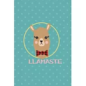 Llamaste: Notebook Journal Composition Blank Lined Diary Notepad 120 Pages Paperback Aqua Llama