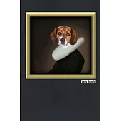 Lady Beagle: Regal Royal Dog Pet Period Costume Art Portrait Picture Journal Book Small Size For Scent Hound Breed Owner Design Cov