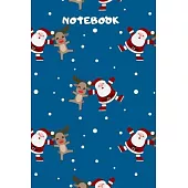 Lined Notebook: NOTEBOOK, Cute Toys Santa and Deer JOURNAL, PAPERBACK, NOTEBOOK, DIARY, COMPOSITION BOOK For Girls, Women, Children an