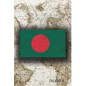 Notes: Beautiful Flag Of Bangladesh Lined Journal Or Notebook, Great Gift For People Who Love To Travel, Perfect For Work Or
