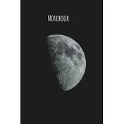 Notebook: Moon Space Universe Cosmos Perfect Size 110 Page Journal Notebook Diary (110 Pages, Lined, Blank 6 x 9)