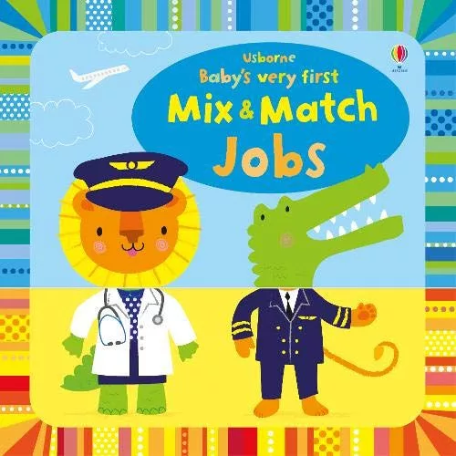 寶寶翻翻配對硬頁遊戲書Baby’s very first Mix & Match Playbook Jobs