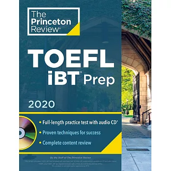 Princeton Review TOEFL iBT Prep with Audio CD, 2020