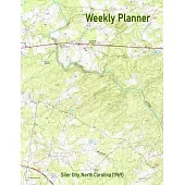 Weekly Planner: Siler City, North Carolina (1969): Vintage Topo Map Cover