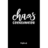 Chaos Cordinator Journal Black Cover: Teaching Assistant Notebook,6x9 DOT GRID Paper 120 Pages, Teacher Gifts Notebooks & Journals, Great for Teacher