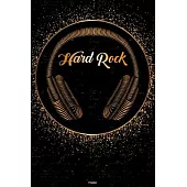 Hard Rock Planner: Hard Rock Golden Headphones Music Calendar 2020 - 6 x 9 inch 120 pages gift