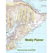Weekly Planner: Koko Head, Oahu, Hawaii (1952): Vintage Topo Map Cover