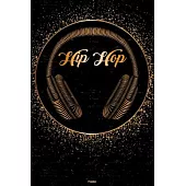 Hip Hop Planner: Hip Hop Golden Headphones Music Calendar 2020 - 6 x 9 inch 120 pages gift