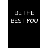 Be The Best You: Black Paper Dot Grid Journal - Notebook - Planner 6x9 Inspirational and Motivational - For Use With Gel Pens - Reverse
