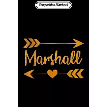Composition Notebook: MARSHALL MO MISSOURI Funny City Home Roots USA Women Gift Journal/Notebook Blank Lined Ruled 6x9 100 Pages