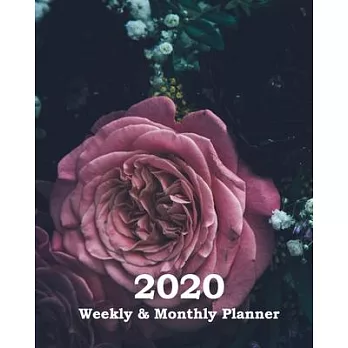 2020 Weekly & Monthly Planner: Jan 1, 2020 to Dec 31, 2020: Organizer & Diary With Holidays (Floral Cover)