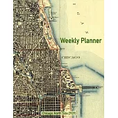 Weekly Planner: Chicago, North Side (1929): Vintage Topo Map Cover