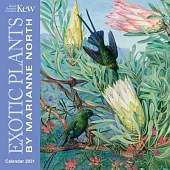 Kew Gardens - Exotic Plants by Marianne North Mini Wall Calendar 2021 (Art Calendar)