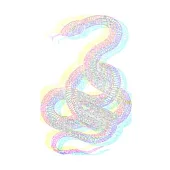 Snake Glitch: Lined Journal