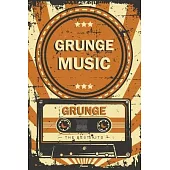 Grunge Music Planner: Retro Vintage Grunge Music Cassette Calendar 2020 - 6 x 9 inch 120 pages gift