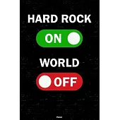 Hard Rock On World Off Planner: Hard Rock Unlock Music Calendar 2020 - 6 x 9 inch 120 pages gift