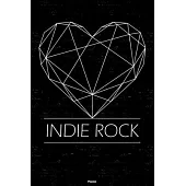 Indie Rock Planner: Indie Rock Geometric Heart Music Calendar 2020 - 6 x 9 inch 120 pages gift