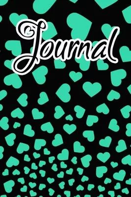 Journal: Caribbean Green Falling Hearts Journal for women to write in