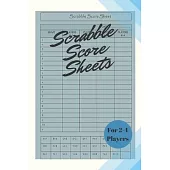 Scrabble Score Sheets For 4 Players: Scrabble Score Keeper For Record and Fun, Scrabble Game Record book, Scrabble Game Sheets For Indoor Games, Gifts